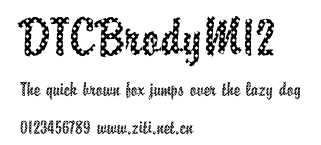 DTCBrodyM12.ttf字體轉換器圖片
