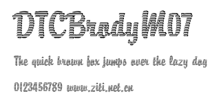 DTCBrodyM07.ttf字體轉換器圖片