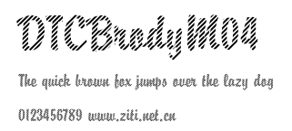 DTCBrodyM04.ttf字體轉換器圖片