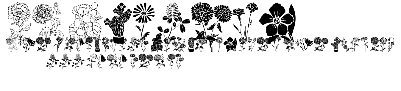 DT Flowers 1.ttf字體轉換器圖片