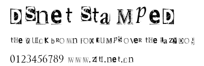 DSnet Stamped.ttf字體轉換器圖片
