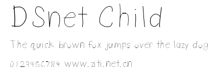 DSnet Child.ttf字體轉換器圖片