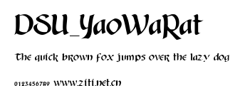 DSU_YaoWaRat.ttf字體轉換器圖片