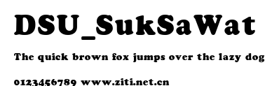 DSU_SukSaWat.ttf字體轉換器圖片