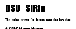 DSU_SiRin.ttf字體轉換器圖片