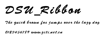 DSU_Ribbon.ttf字體轉換器圖片