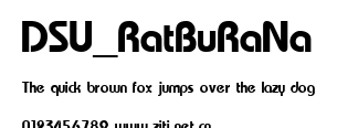 DSU_RatBuRaNa.ttf字體轉換器圖片
