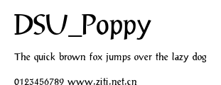 DSU_Poppy.ttf字體轉換器圖片