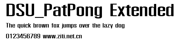 DSU_PatPong Extended.ttf字體轉換器圖片
