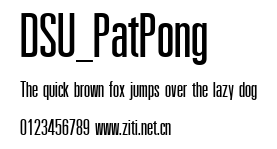DSU_PatPong.ttf字體轉換器圖片