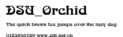 DSU_Orchid.ttf字體轉換器圖片