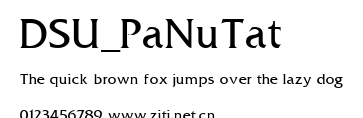 DSU_PaNuTat.ttf字體轉換器圖片