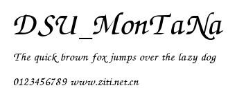 DSU_MonTaNa.ttf字體轉換器圖片