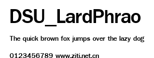 DSU_LardPhrao.ttf字體轉換器圖片