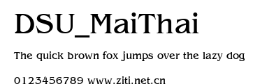 DSU_MaiThai.ttf字體轉換器圖片