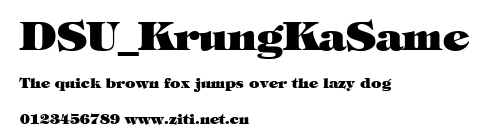 DSU_KrungKaSame.ttf字體轉換器圖片