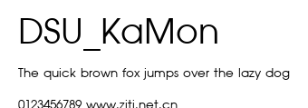 DSU_KaMon.ttf字體轉換器圖片