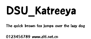DSU_Katreeya.ttf字體轉換器圖片