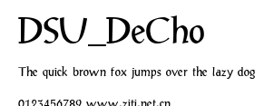 DSU_DeCho.ttf字體轉換器圖片
