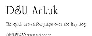 DSU_ArLuk.ttf字體轉換器圖片
