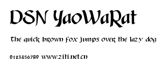 DSN YaoWaRat.ttf字體轉換器圖片