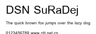 DSN SuRaDej.ttf字體轉換器圖片