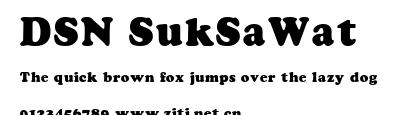 DSN SukSaWat.ttf字體轉換器圖片
