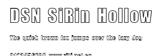 DSN SiRin Hollow.ttf字體轉換器圖片