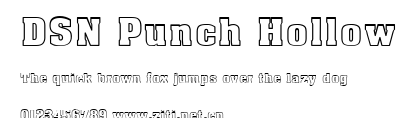 DSN Punch Hollow.ttf字體轉換器圖片