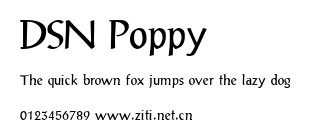 DSN Poppy.ttf字體轉換器圖片
