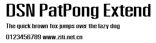 DSN PatPong Extend.ttf字體轉換器圖片