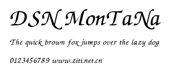 DSN MonTaNa.ttf字體轉換器圖片