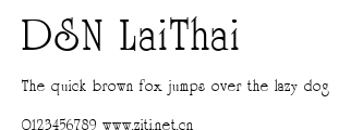 DSN LaiThai.ttf字體轉換器圖片