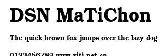 DSN MaTiChon.ttf字體轉換器圖片