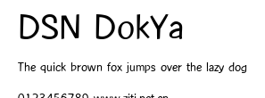 DSN DokYa.ttf字體轉換器圖片