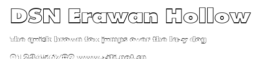 DSN Erawan Hollow.ttf字體轉換器圖片