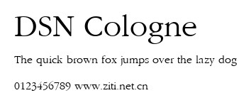 DSN Cologne.ttf字體轉換器圖片