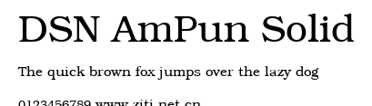 DSN AmPun Solid.ttf字體轉換器圖片