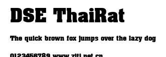 DSE ThaiRat.ttf字體轉換器圖片