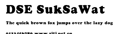 DSE SukSaWat.ttf字體轉換器圖片