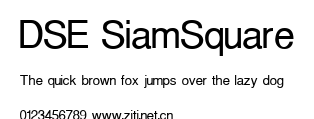 DSE SiamSquare.ttf字體轉換器圖片
