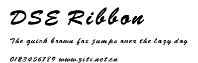 DSE Ribbon.ttf字體轉換器圖片