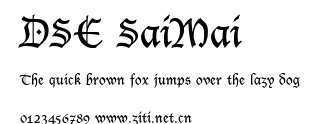 DSE SaiMai.ttf字體轉換器圖片