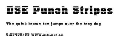 DSE Punch Stripes.ttf字體轉換器圖片