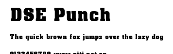 DSE Punch.ttf字體轉換器圖片