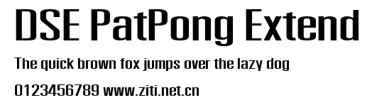 DSE PatPong Extend.ttf字體轉換器圖片