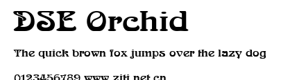 DSE Orchid.ttf字體轉換器圖片