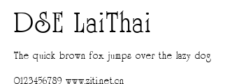 DSE LaiThai.ttf字體轉換器圖片