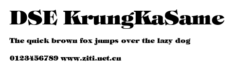 DSE KrungKaSame.ttf字體轉換器圖片