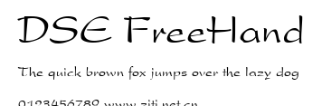 DSE FreeHand.ttf字體轉換器圖片
